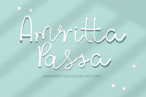 Amritta Passa: A Script Font for Modern Web Design