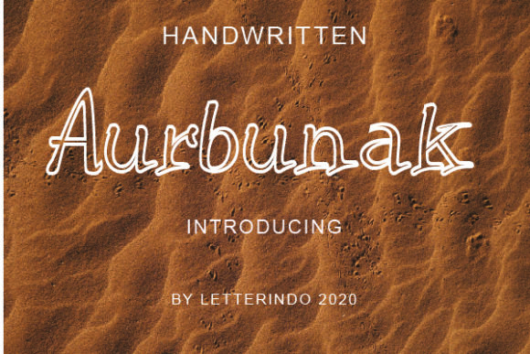 Aurbunak: A Handwritten Font for Editorial Design and Branding