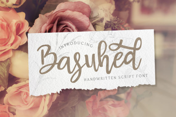 Basuhed: A Handwritten Font for Editorial Design and Branding