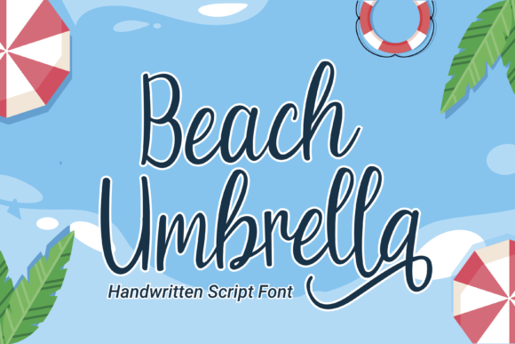 Beach Umbrella: A Font for Creative Crafters and Product Designers