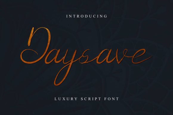 Daysave: A Script Font That Adds Warmth and Elegance to Editorial Design