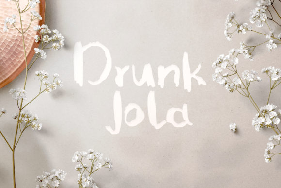 Drunk Jola: A Handwritten Font for Modern Web Design