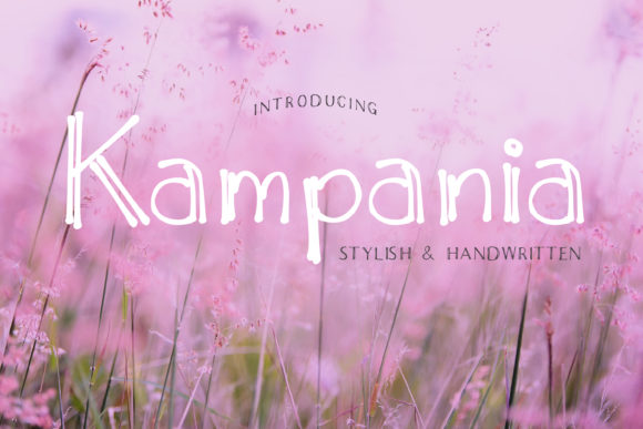 Kampania: A Handwritten Font for Editorial Expression