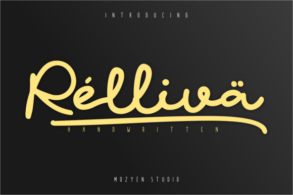 Relliva: A Handwritten Font That Breathes Life Into Your Creations