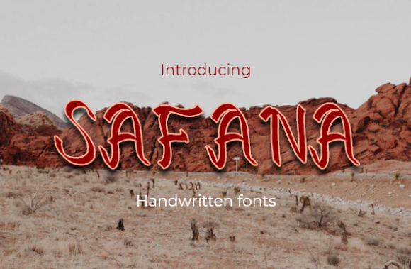Safana: A Handwritten Font for Editorial Expression