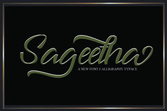 Sageetha: A Timeless Script Font for Editorial Design
