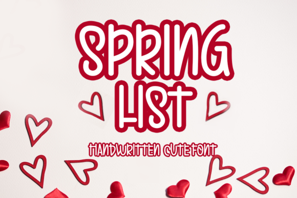 Spring List Font for Handmade Projects