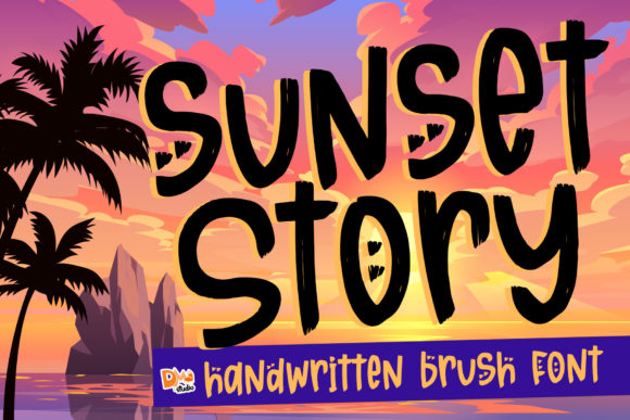 Sunset Story: A Script Font for Digital Design