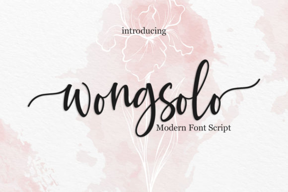 Wongsolo: A Sweet Script Font for Handmade Creations