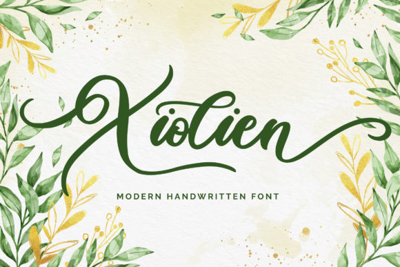 Xiolien: A Script Font That Adds Elegance to Branding Projects